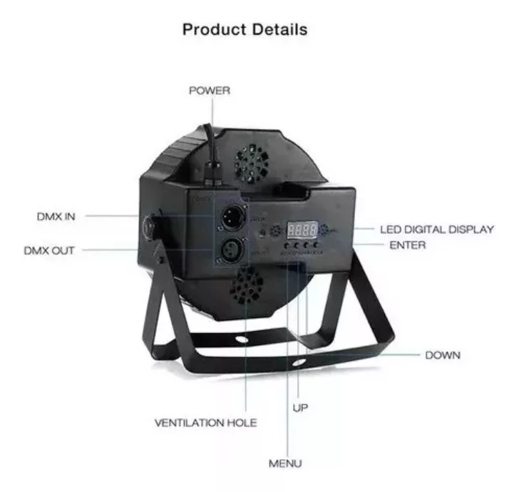 Proyector de luces led esenario